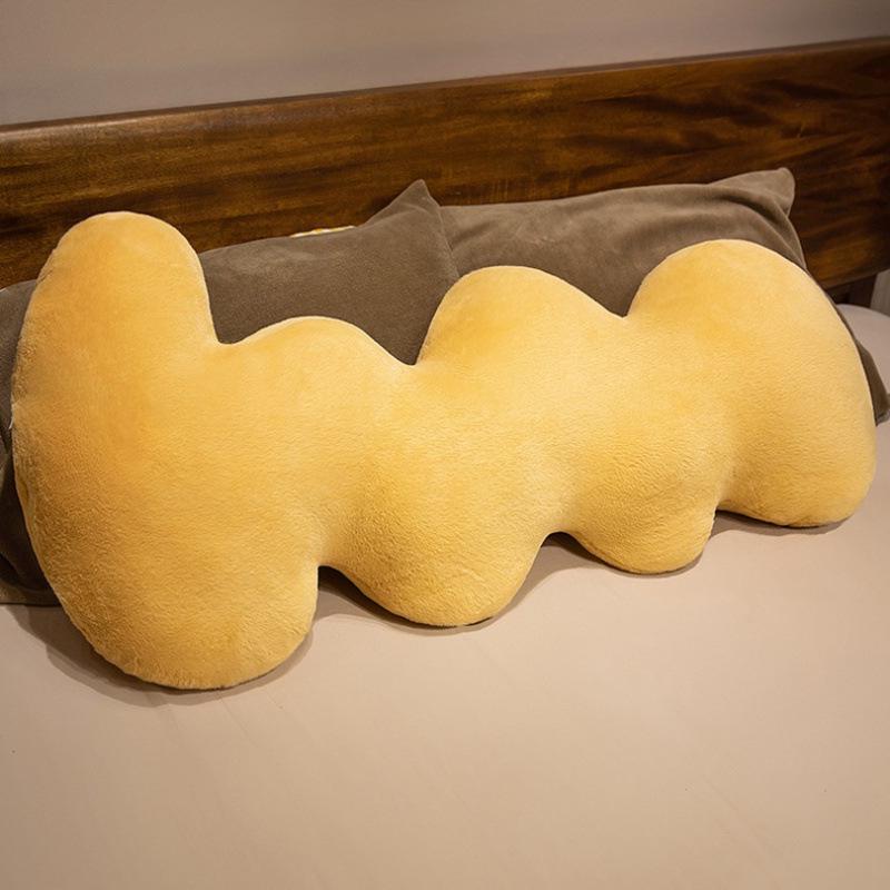 Wave-Shaped Cloud Leg & Back Hugging Pillow - Long Body Cushion for Side Sleepers