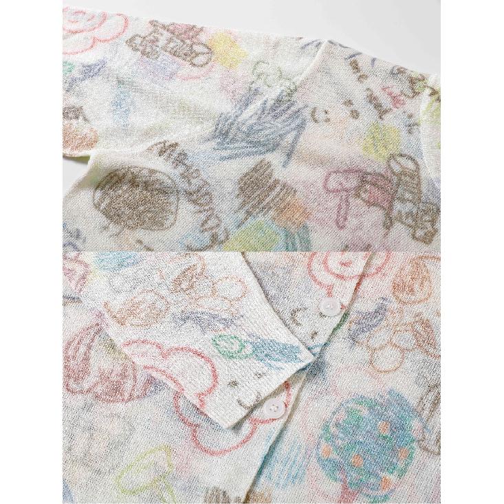 Trendy Women's O-Collar Rayon Dyed Floral Print Knitted Duster Cardigan Spring Summer Lightweight Outerwear