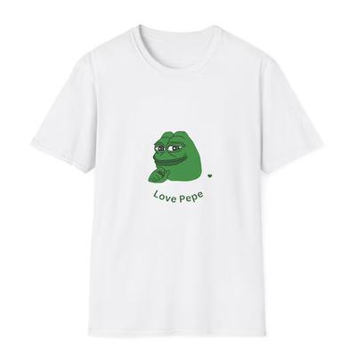 Neues T-Shirt Unisex Krypto Meme Pepe Coin Frosch Unisex Softstyle T-Shirt