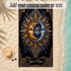 Cosmic Theme Soft Beach Towel Personalized Custom Name Text Towel Portable for Beach Pool Travel