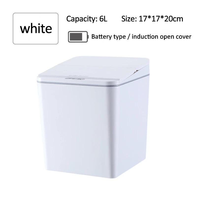 Intelligent Mini Desktop Trash Can Automatic Touchless Infrared Motion Sensor Trash Can Car Trash Portable Storage For Kitchen