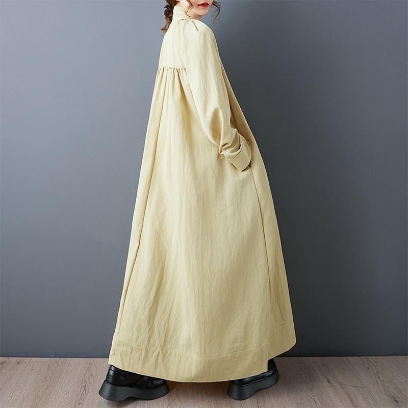 Dlouhý rukáv oversized vintage ležérní volný podzimní jarní trenčkot pro ženy Svrchní oděvy