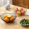 Nordic Black Iron Fruit Basket - Creative Living Room Draining Bowl