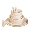 Modern Lanka 62-Piece Ceramic Dinnerware Set with Pot