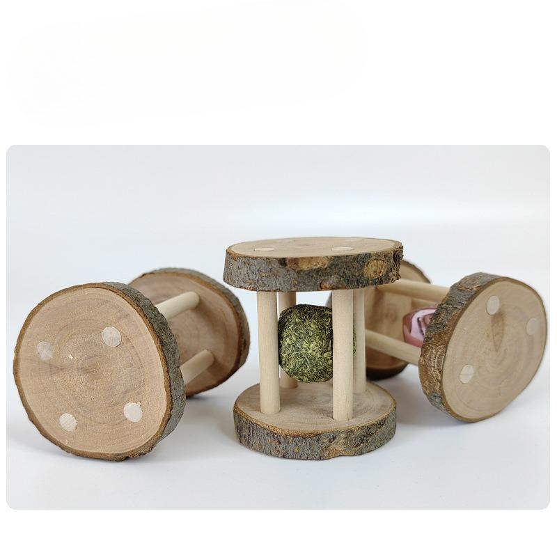 Hamster Toys, Golden Thread Bear, Rabbit Teething Supplies, Apple Wood, Grass Ball, Bell Roller, Hamster Landscaping, Gnawing Bells