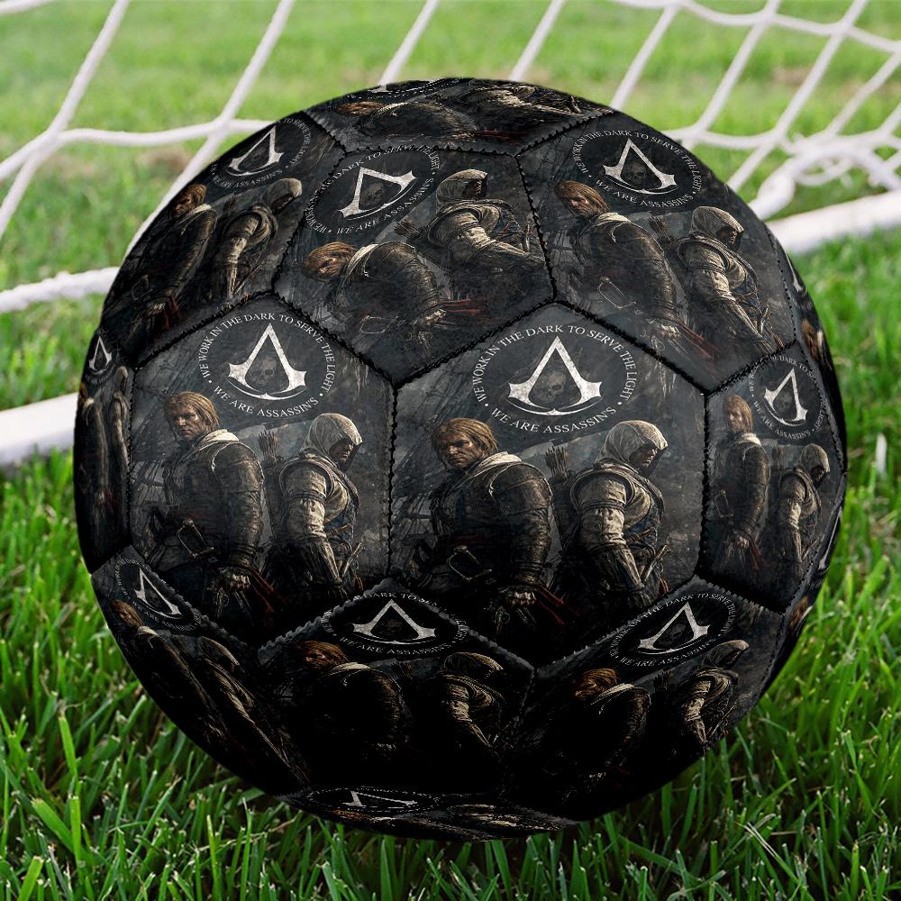 Assassin's Creed Theme Size 5 Soccer Ball, Suitable for Both Indoor and Outdoor Matches, a Gift Suitable for Everyone.