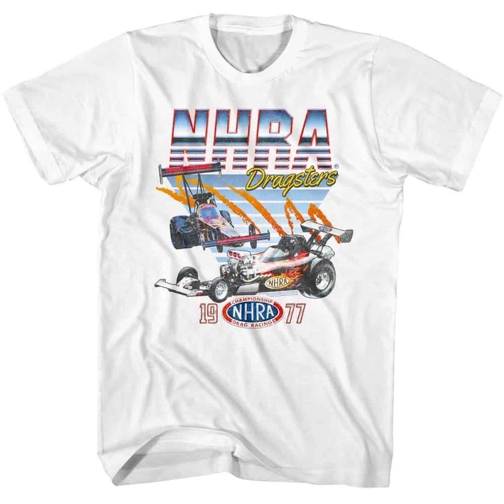 NHRA Chrome Dragsters 1977 Men s T Shirt 3XL