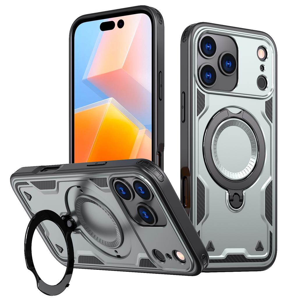New for IPhone17promax Mobile Phone Case Magnetic 360 Stand 16 Anti-fall for Apple 15pro Protective Case