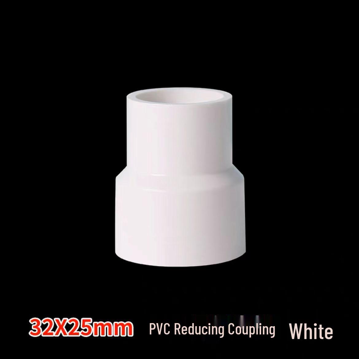 

ПВХ Перехідна Пряма Муфта 1/2 на 3/4 Пластиковий Фітинг-З єднувач для Труб