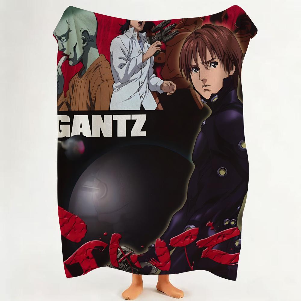 Manga G GANTZ Throw Flannel Throw Blanket Suitable for Sofa Living Room Bedroom