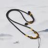 Handmade Eight-Strand Deep Brown Adjustable Necklace Cord