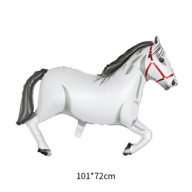 Galloping Horse Racing Festival Western Cowboy Hat & Boots Foil Balloon Set