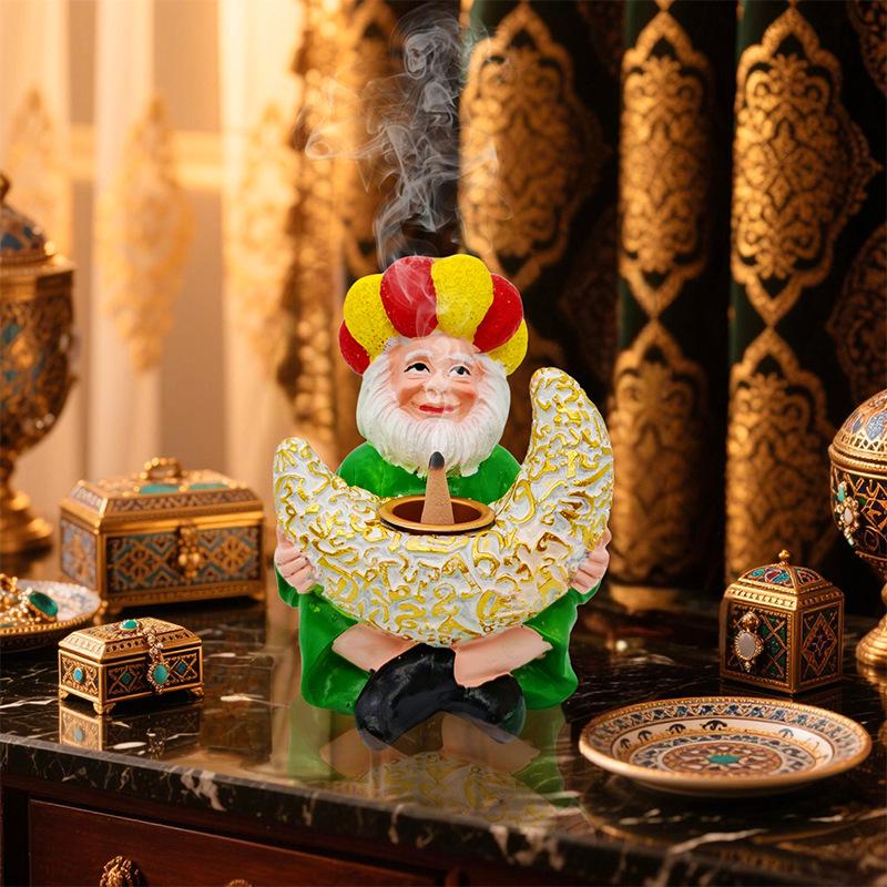 Neoclassical Aladdin's Lamp Resin Crafts – Middle Eastern Style Ornaments