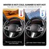 Car Steering Wheel Protection Cover Carbon Fiber Anti Slip For Mercedes Benz AMG A C E S G Class W201 W210 W108 W204 W205 W203 PK2