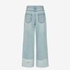 2ND SKIN Denim Roll Up Pants Ifwsn2200