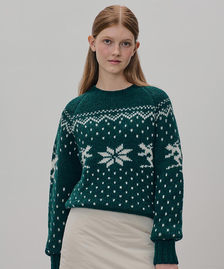 Tudument Winter Ski Knit Deep Green
