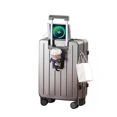 OEING Front-Opening Smart Travel Luggage with USB Charging