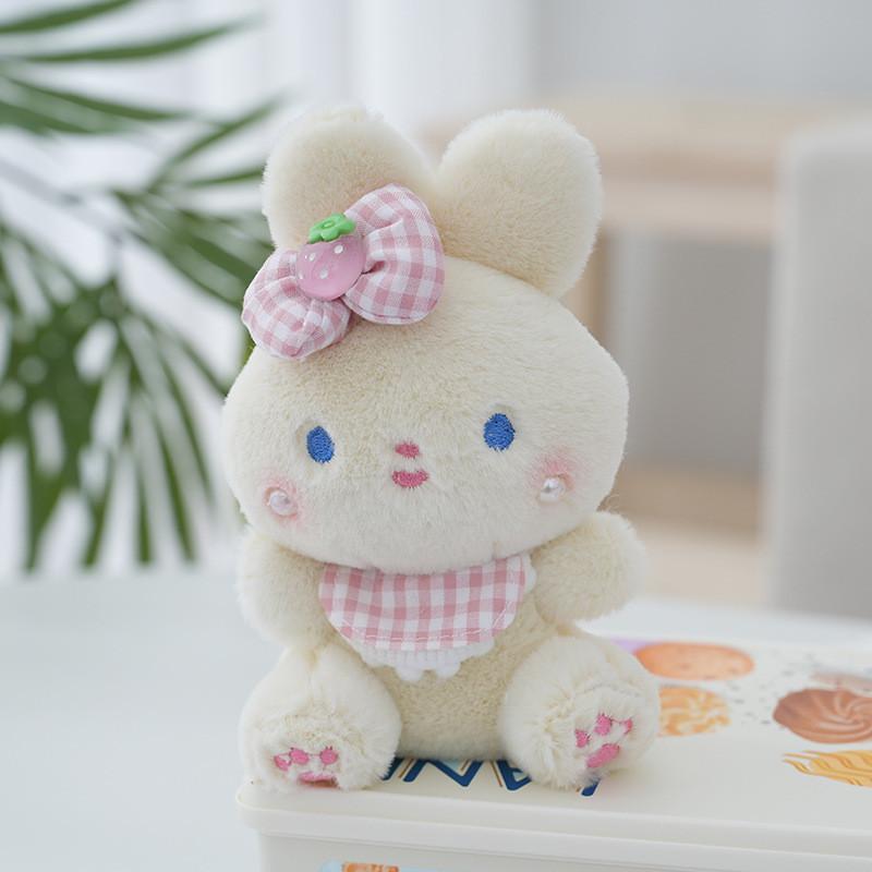 Plush Rabbit Dog Stuffed Toy Animal Doll Key Chain Backpack Gifts Decoration