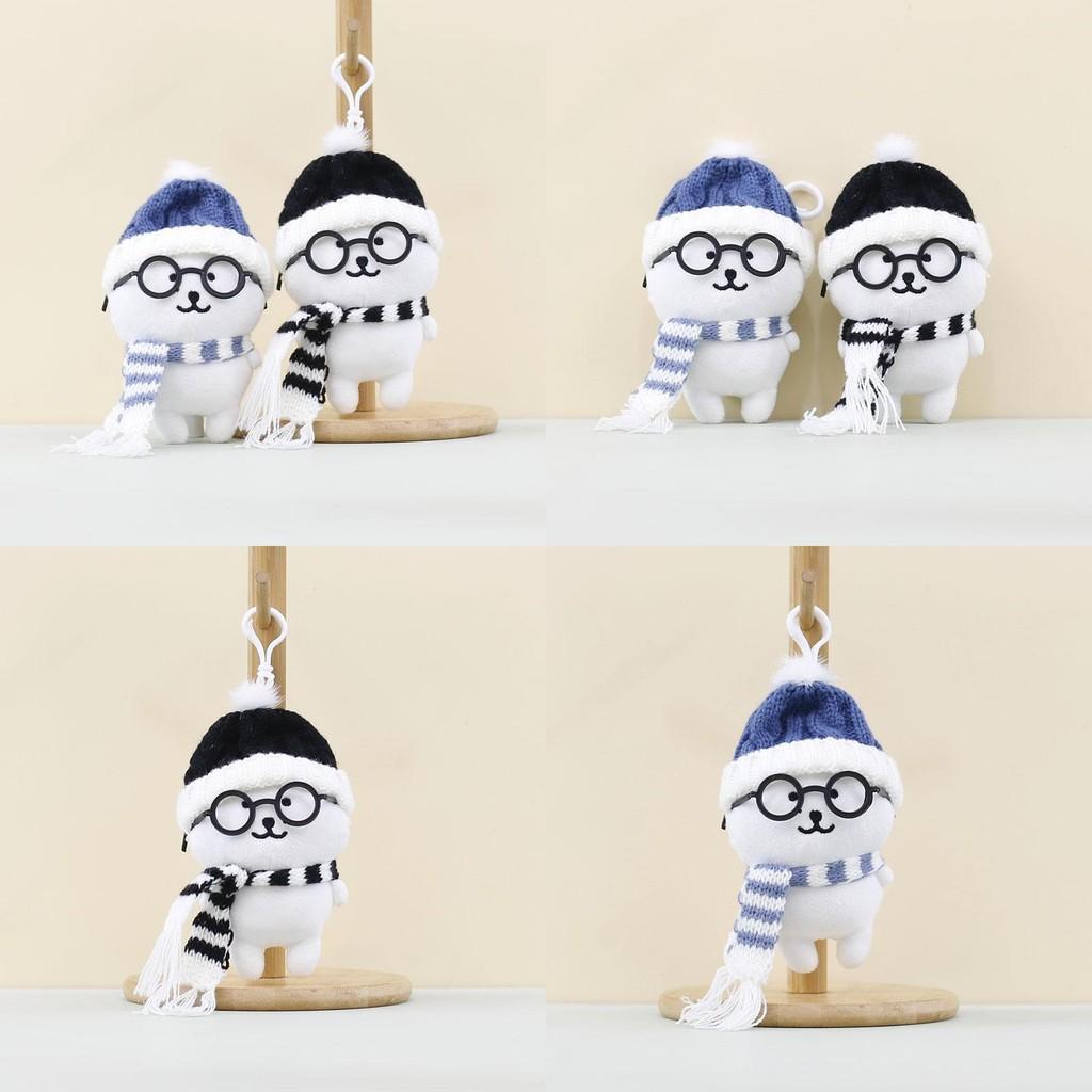 Stuffed Bear Cute Animal Short Fur Plushtoy With Pp Cotton Filling For Room Kids