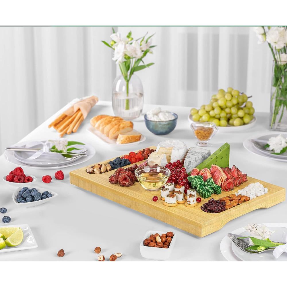 Cheese Cutting Board, Serving Snacks, Bamboo Cake Stand