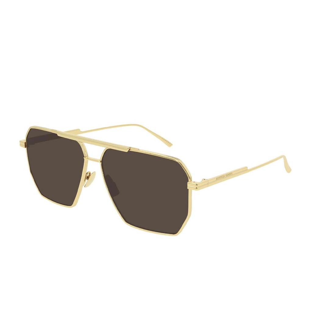 Bottega Veneta Sunglasses Gold/Brown Men Eyewear BV1012S-003