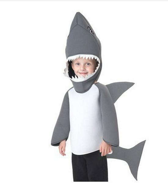 Multi-color Children's Great White Shark Costume - Marine Animal Performance & Finding Nemo Style