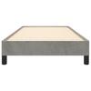 Bed Frame without Mattress Light Grey 90 x 190 cm Velvet