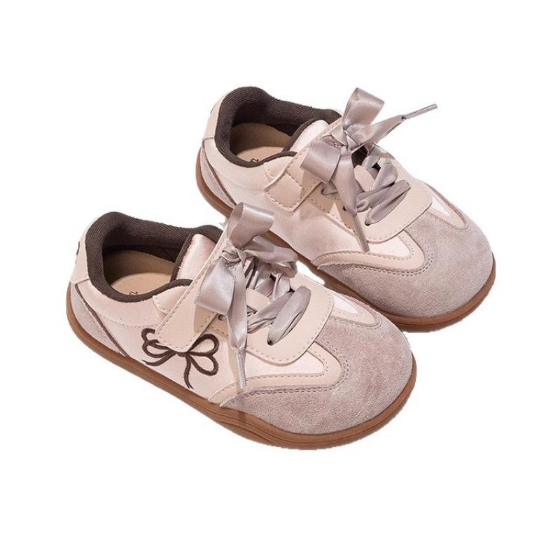 Kids Bow Decor Breathable Non Slip Casual Sneakers 23