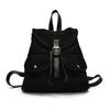 Large Capacity Vintage Style PU Backpack Women - Multi Pocket Casual College Bag With Drawstring