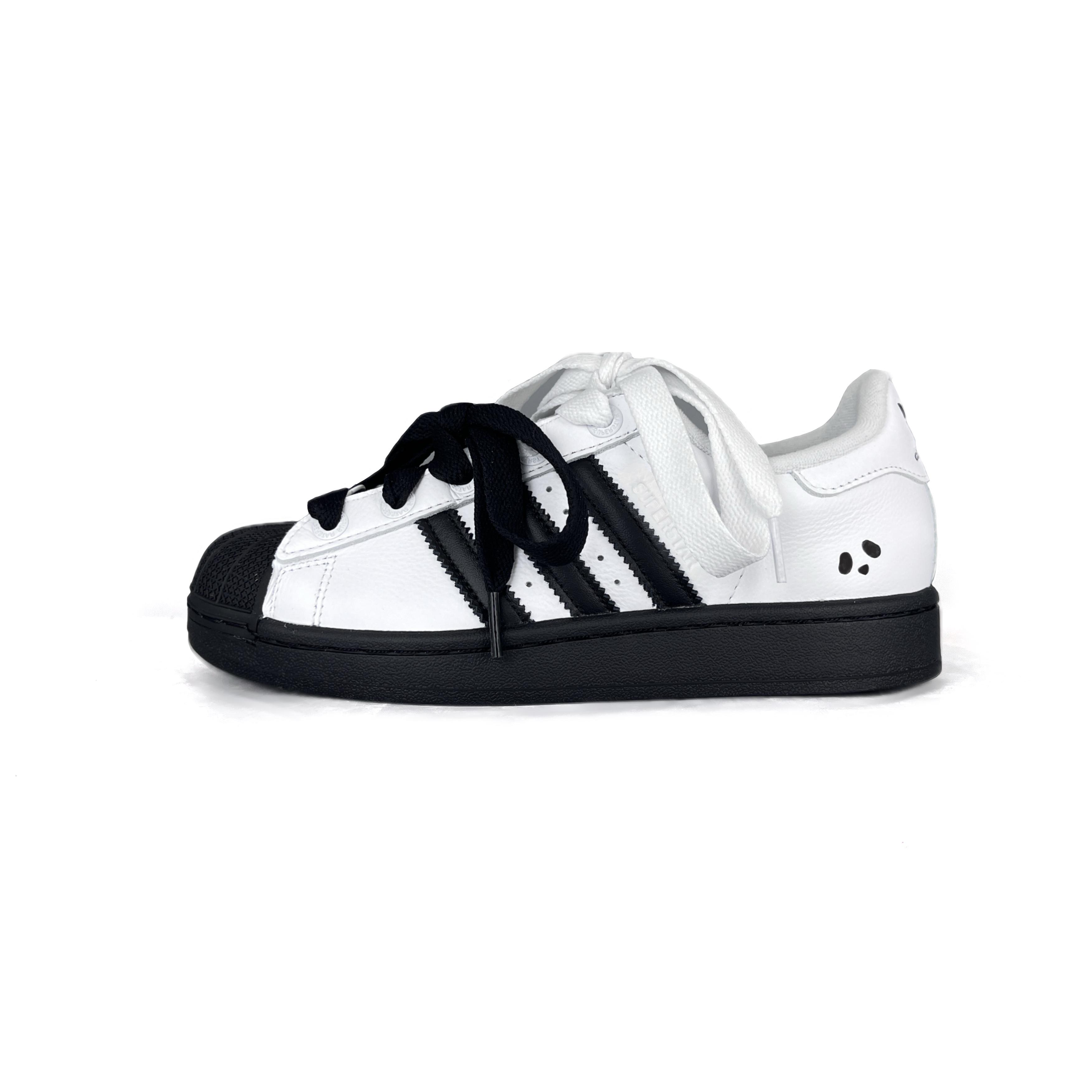 

Adidas Originals Superstar 2 Slip Resistant Abrasion Resistant Low top Skateboard Shoes Unisex Black White JI0124(Team502-) 44