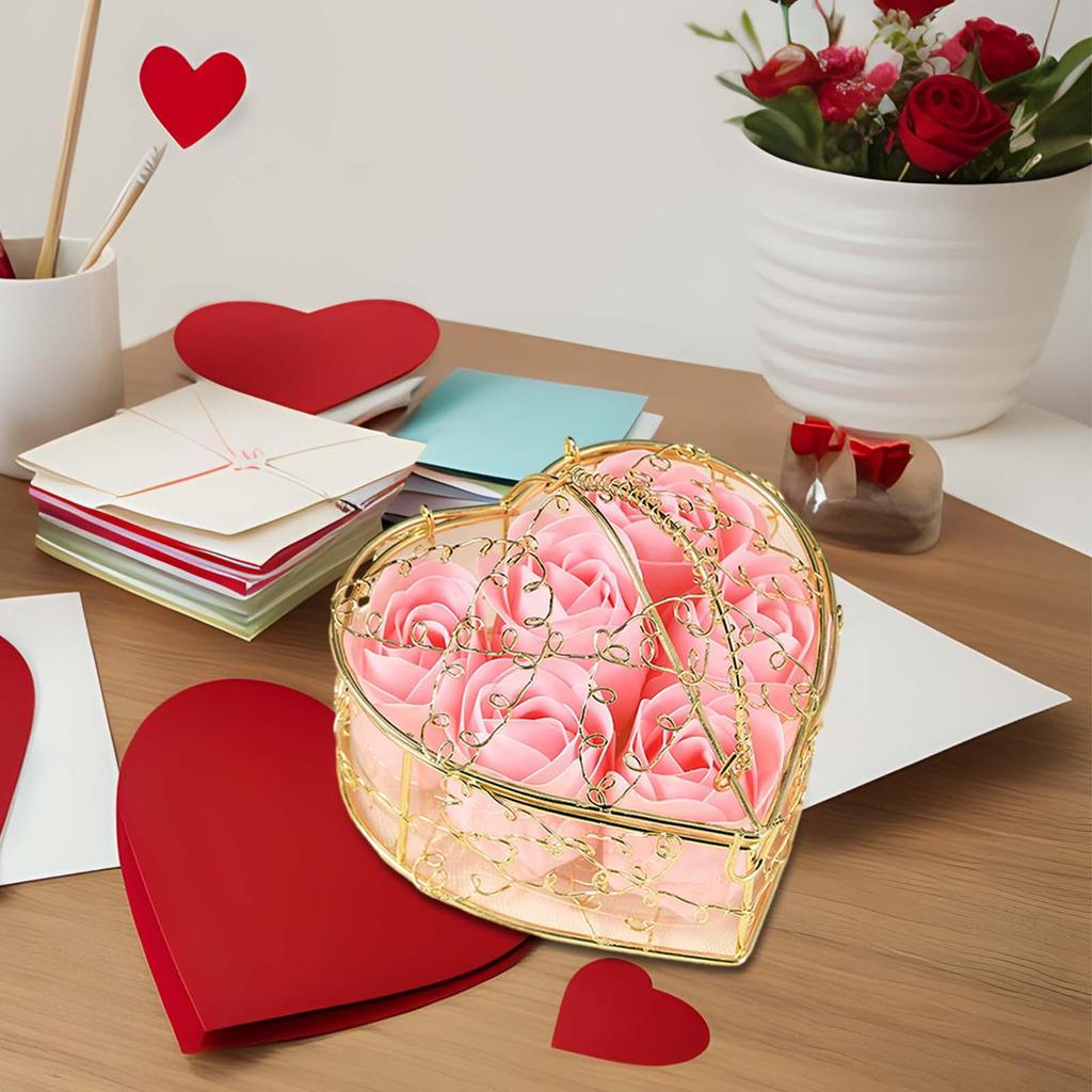 Artificial Rose Soap Decoration Scented Bath Gift for Her Girlfriend Women Girls
