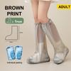 Disposable Plastic Shoe Covers Rain Thickened Long Footwear Boot Covers Shoes and Reusable Waterproof Rain Shoes Cover