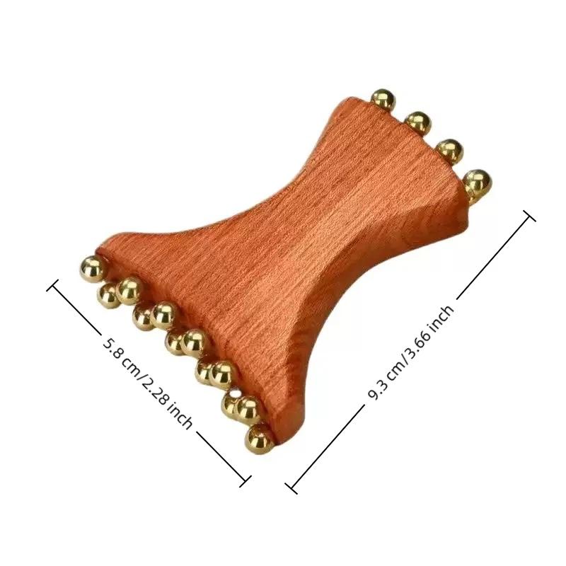 

Radiant Skin Savior Lymphatic Detox Face Massager Fades Wrinkles Firms Jawline And Eyes Natural Copper Wood Beauty Tool