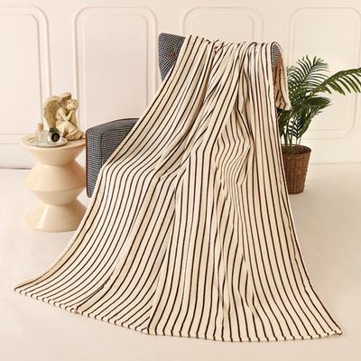 Barnpläd Supermjuk Lättviktig Varm Soffa Fåtöljöverdrag Randig Design Bärbar Mångsidig Sängöverkast