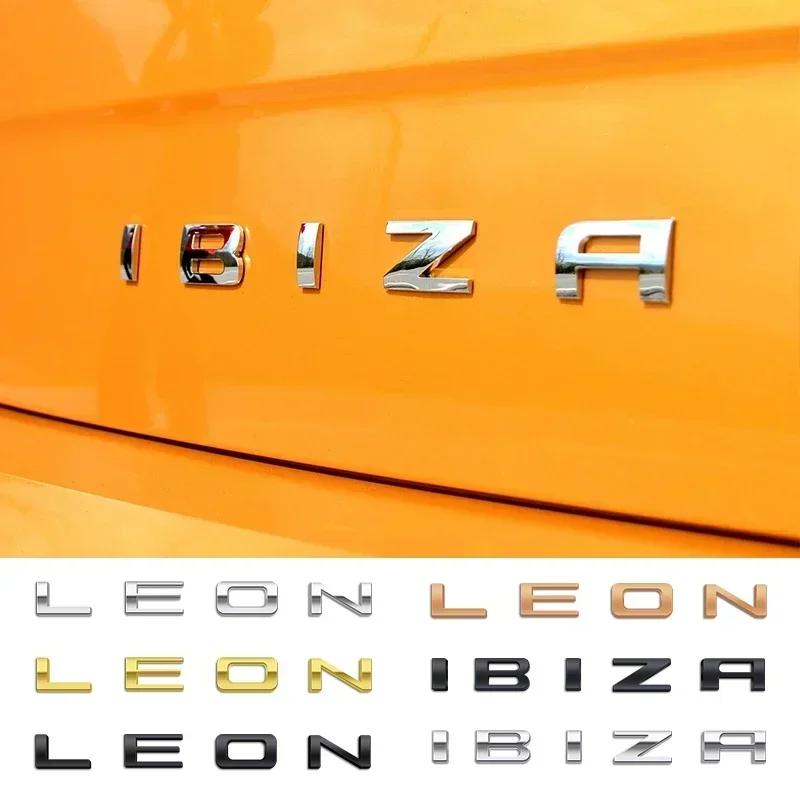 1 τεμάχιο Για Ibiza 6L 6J Έμβλημα Γραμμάτων 3D Αυτοκόλλητα Σήμα Λογότυπο Πίσω Πορτμπαγκάζ Μεταλλικό Για Seat Ibiza Leon Cupra Altea