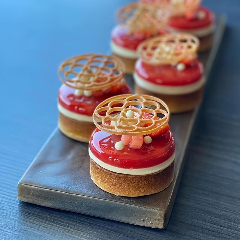 1pc Silicone Lace Mat Set for Cake Decorating, Sugarcraft, Chocolate & Fondant Molds - DIY Baking Tool