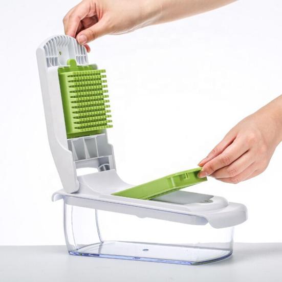 Household Vegetable Vegetable Shredder Multifunctional Potato Slicer Convenient Food Cutter with Collection Box