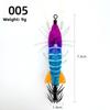 5.1g/7.3cm Squid Jig Luminous Artificial Calamar Shrimp Sea Fishing Lures  Octopus Fishing
