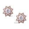 

Moissanite octagram stud earrings 925 sterling silver earrings women s rose gold accessories 925 silver