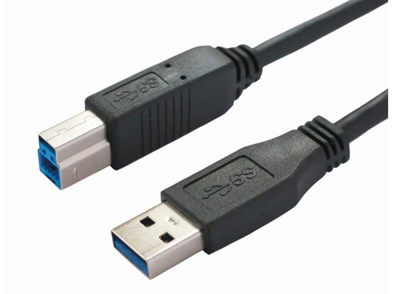 Bachmann USB 3.0 A/B Kabel, 1,0 m, 917.1205, USB A auf USB B, USB 3.2 Gen 1, Schwarz, 917.1205