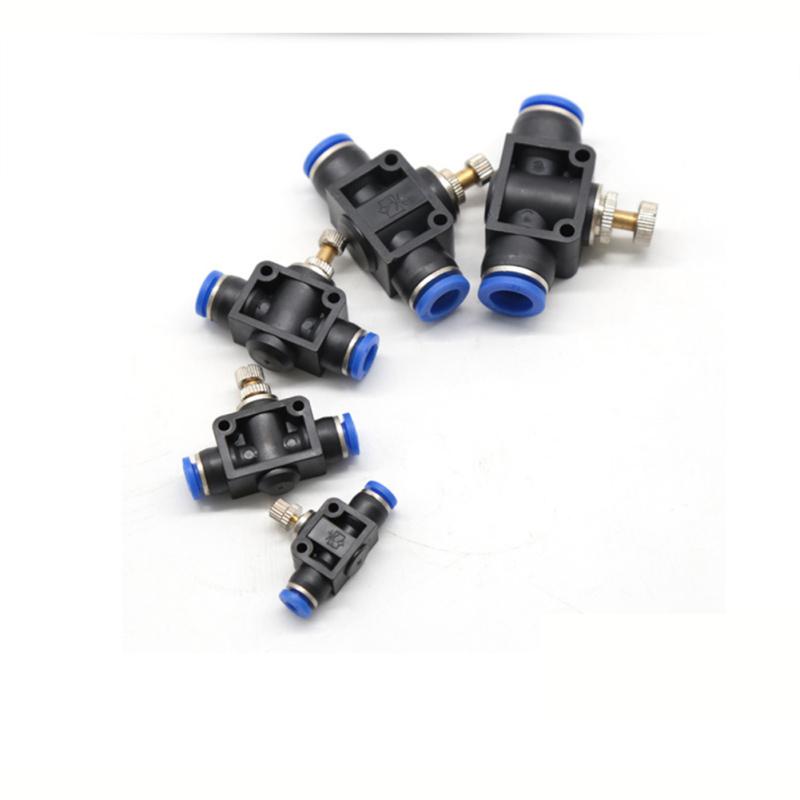 Obrót o 360 stopni Złączki pneumatyczne Regulowany zawór sterujący przepływem Regulator ciśnienia powietrza