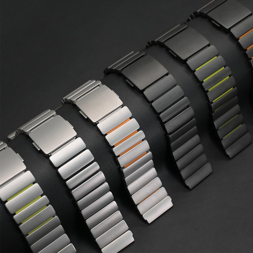 22mm Titanium Band for Huawei Watch GT6 Pro 46mm GT5Pro Luxury Bussiness Strap Metal Bracelet for Seiko for Amazfit Balance 3 2R