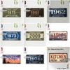 Tin Sign  Vintage Durable Metal Plaque Wall Decor Home Office Bar Man Cave Kitchen City Birth Year License Plate Wall Art