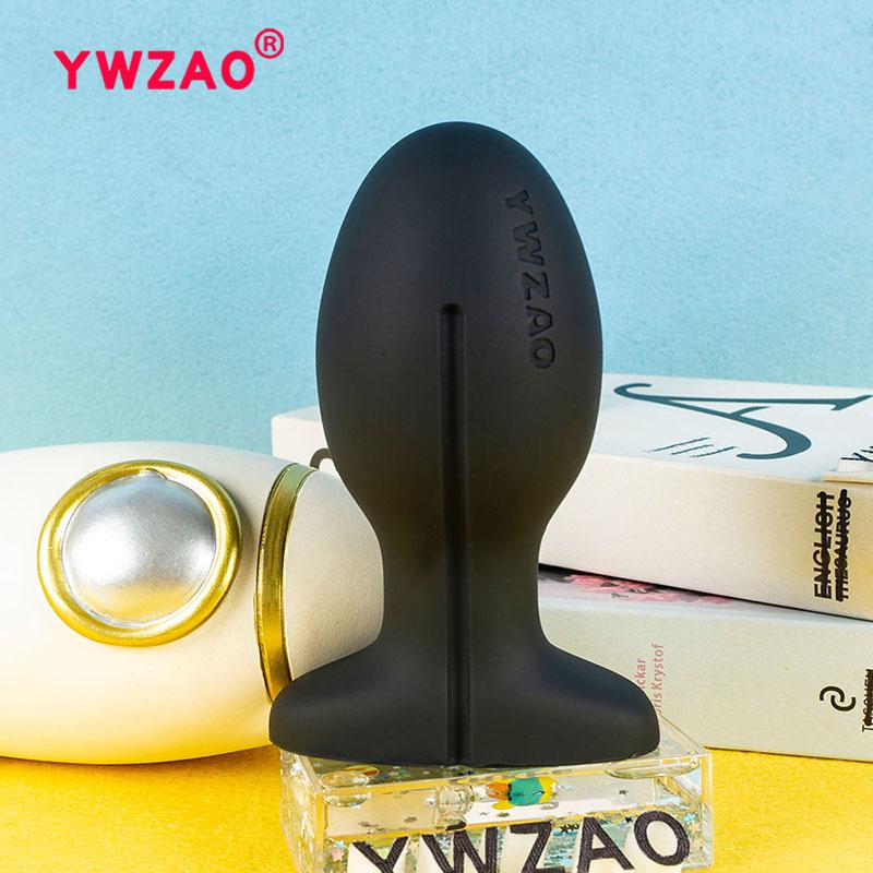 YWZAO Anal Plug Liquid Silicone Soft Venting Design Use When Going Out G58