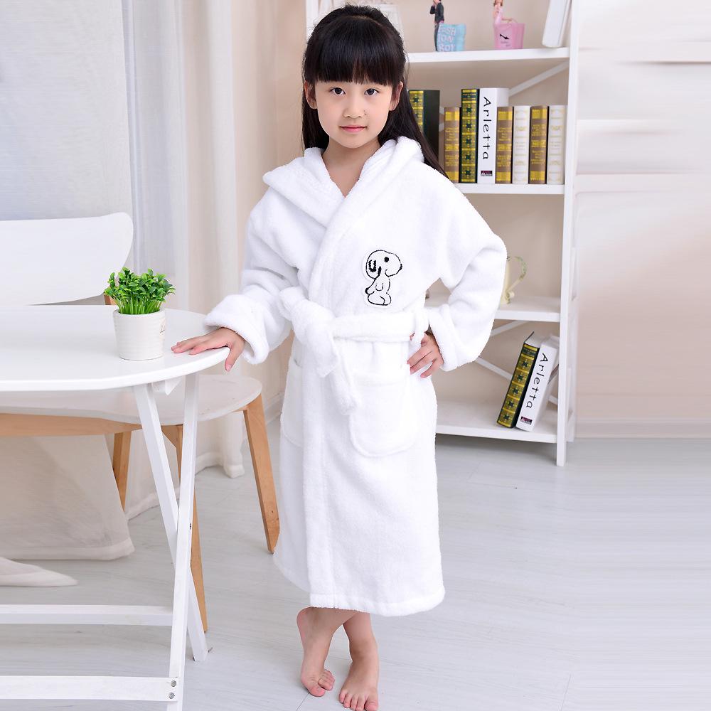 HaileyPure Cotton Kids' Thick, Soft, Absorbent Bathrobe Pajamas