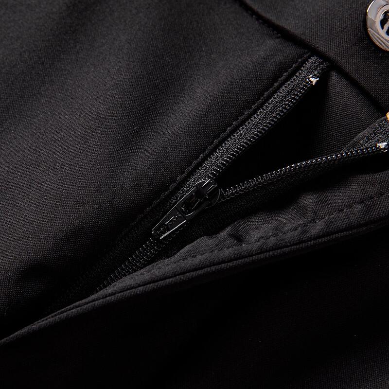 FIRS Men's Silk Blend Business Casual Straight Pants