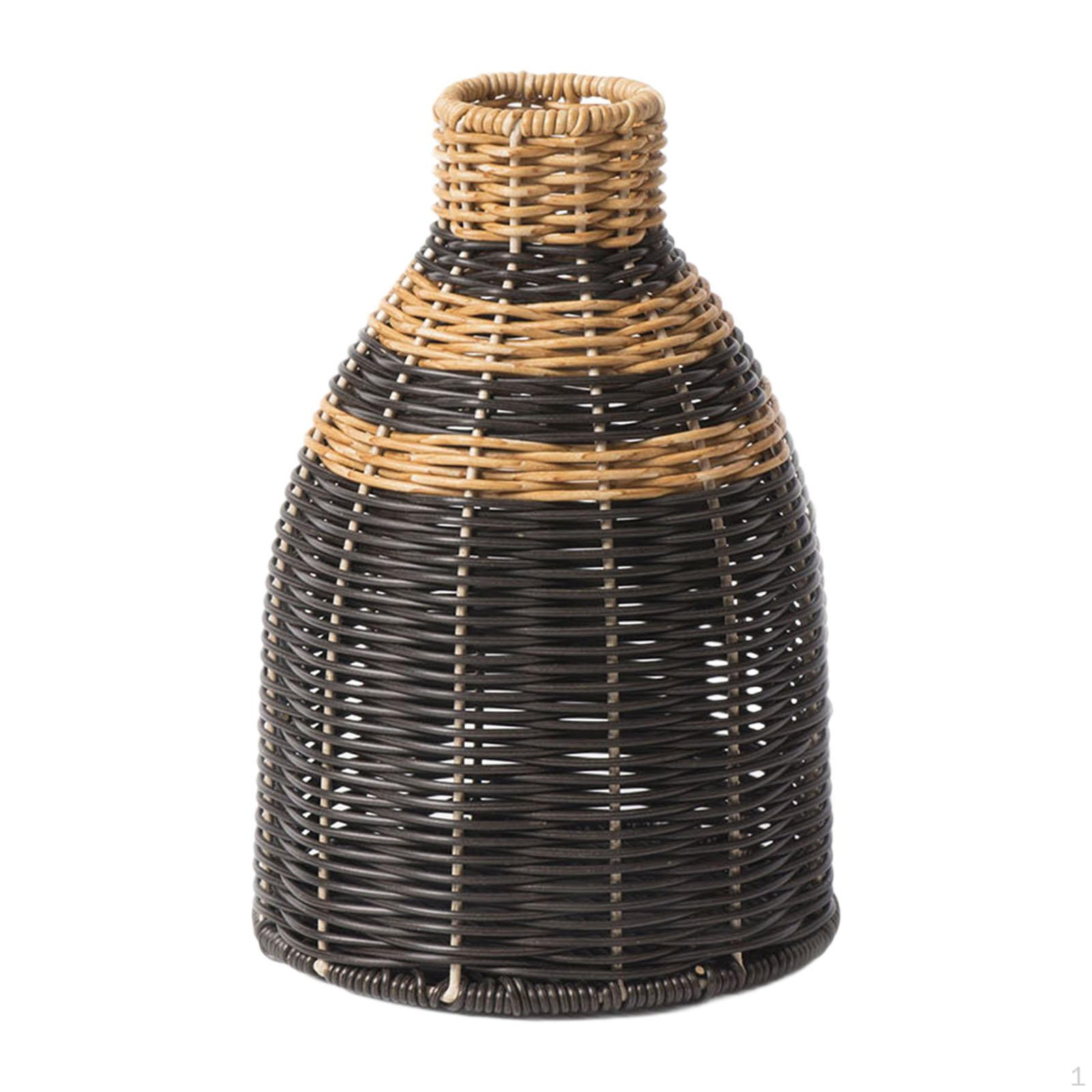 

Artificial Flower Vase Plants Pot Plant Holder Basket for Bedroom Black