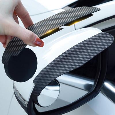 Rearview Mirrow Rain Eyebrow Rain Eyebrows Car Tools Waterproof Carbon Fibre Look Protector Cover For Cars Trucks Suvs Auto