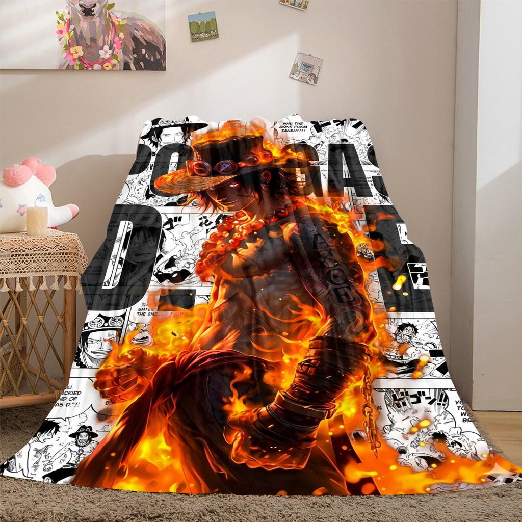 Anime Pirate Adventure Soft Flannel Blanket Lightweight Cozy Microfiber Blanket for Couch Bed LXR177