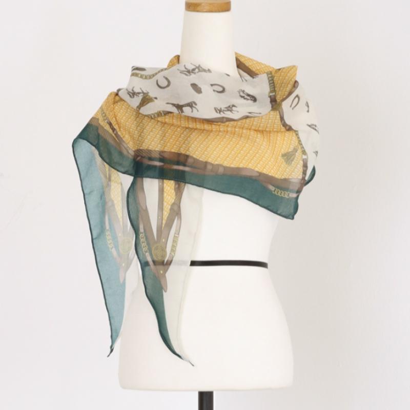 Shop   Women Diamond Pattern Scarf Green Drn Wsc 0652